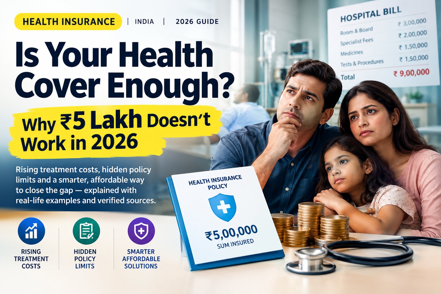 Is ₹5 Lakh Health Insurance Enough in 2026? The Real Gap