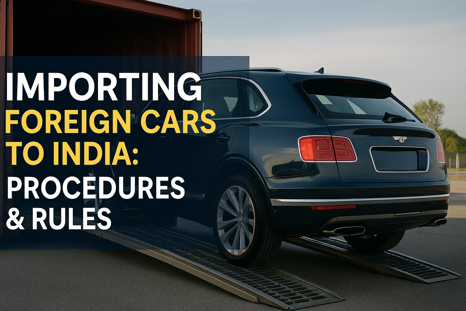 Importing Foreign Cars to India – Rules, Procedures, Duties, and Costs Explained